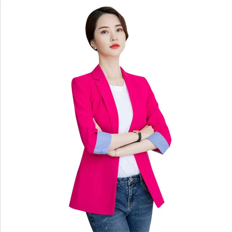 Plus Size 4XL Women Blazers 2019 Fashion Spring Autumn Office Lady Blazers Female Three Quarter Sleeve Slim Coats Work Q1289
Plus Size 4XL Women Blazers 2019 Fashion Spring Autumn Office Lady Blazers Female Three Quarter Sleeve Slim Coats Work Q1289