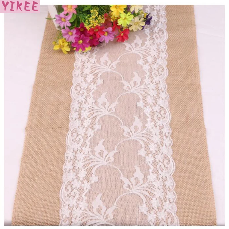 30x275cm vintage lace and jute table runner, for wedding decoration,burlap table runner
30x275cm vintage lace and jute table runner, for wedding decoration,burlap table runner