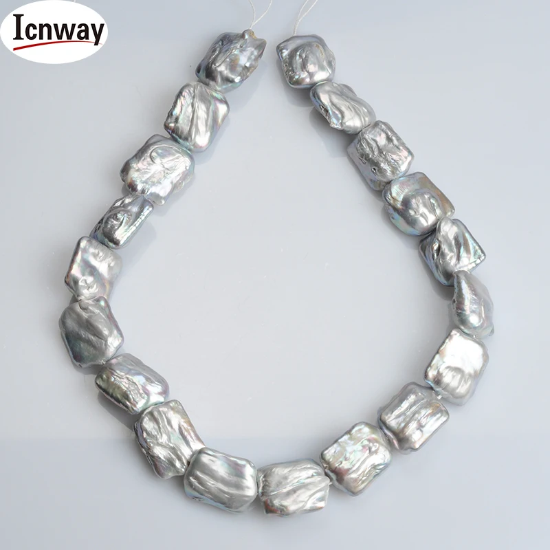 Natural AA gray square reborn keshi Freshwater Pearl 18*16mm 15inches DIY necklace bracelet FreeShipping Wholesale icnway
Natural AA gray square reborn keshi Freshwater Pearl 18*16mm 15inches DIY necklace bracelet FreeShipping Wholesale icnway