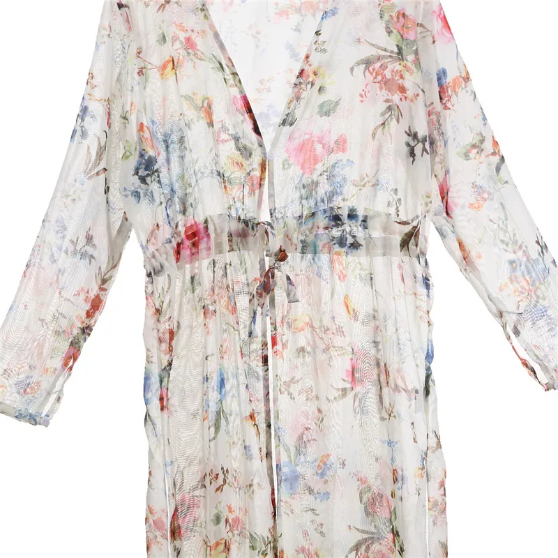 Women Floral Printed Bikini Cover Up Summer Lace Bikini Long Swimwear Beach Dress Sexy Ladies Long Sleeve Bathing Suit Cover-ups
Women Floral Printed Bikini Cover Up Summer Lace Bikini Long Swimwear Beach Dress Sexy Ladies Long Sleeve Bathing Suit Cover-ups