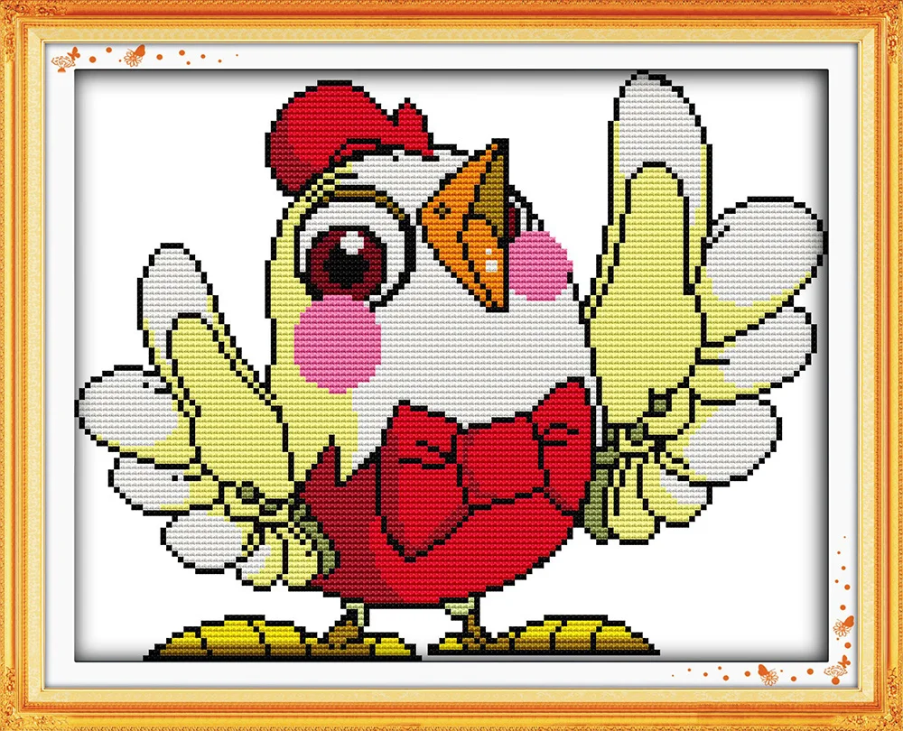 Loud singing cross stitch kit cock bird animal 14ct 11ct count printed canvas x stitching embroidery DIY handmade needlework
Loud singing cross stitch kit cock bird animal 14ct 11ct count printed canvas x stitching embroidery DIY handmade needlework