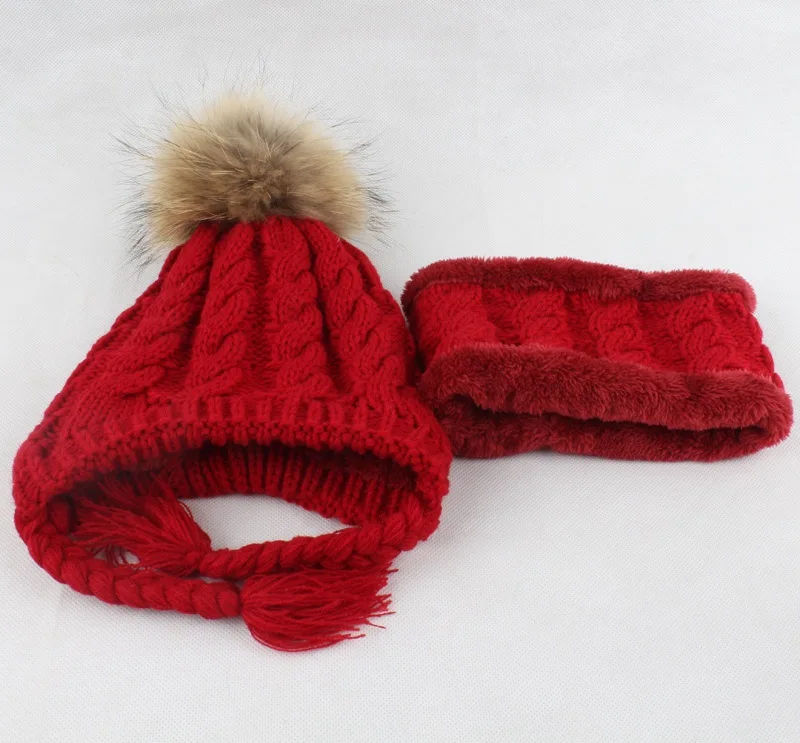 Girls Acrylic Thick Neck Rings and Bomber Hats Sets Children 15CM Raccoon Fur Pom Pom LF5157
Girls Acrylic Thick Neck Rings and Bomber Hats Sets Children 15CM Raccoon Fur Pom Pom LF5157