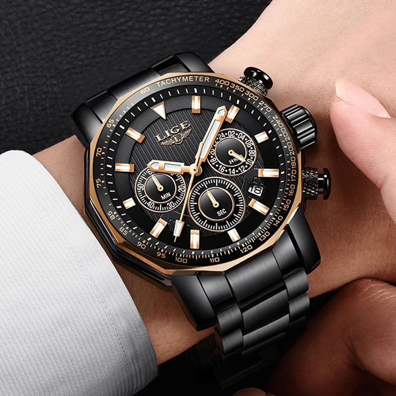 2019 New LIGE Mens Watches Top Brand Luxury Men's Waterproof Military Sports Watch Men All Steel Quartz Clock Relogio Masculino 
2019 New LIGE Mens Watches Top Brand Luxury Men's Waterproof Military Sports Watch Men All Steel Quartz Clock Relogio Masculino