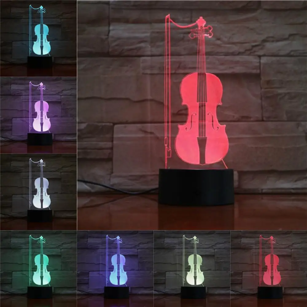 Table Light Violin 3D Lamp Remote Touch Night Light Kids Lover Gift Home Shop Celebration Decorate Lamparas Sleeping Flashlight
Table Light Violin 3D Lamp Remote Touch Night Light Kids Lover Gift Home Shop Celebration Decorate Lamparas Sleeping Flashlight