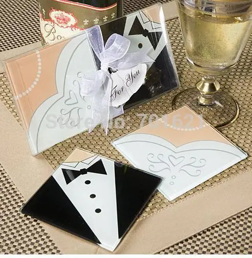 Wholesale Creative Wedding Gifts Bride And Groom Dress Glass Coasters Wedding Favors 200pcs=100pairs,Free Shipping
Wholesale Creative Wedding Gifts Bride And Groom Dress Glass Coasters Wedding Favors 200pcs=100pairs,Free Shipping