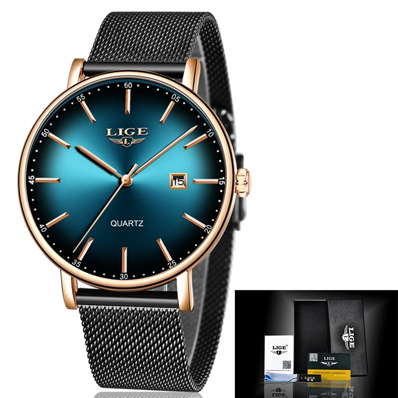 Reloj Mujer LIGE New Women Watches Top Brand Luxury Ladies Mesh Belt Ultra Thin Watch Stainless Steel Waterproof Quartz Watch
Reloj Mujer LIGE New Women Watches Top Brand Luxury Ladies Mesh Belt Ultra Thin Watch Stainless Steel Waterproof Quartz Watch