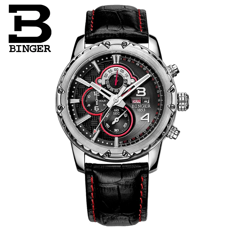 Switzerland watches men luxury brand clock BINGER quartz men's watch multifunctional military Stop Watch glowwatch B6011-4
Switzerland watches men luxury brand clock BINGER quartz men's watch multifunctional military Stop Watch glowwatch B6011-4