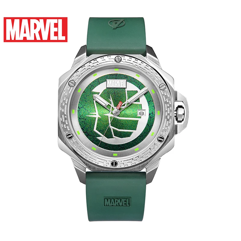 Часы наручные Disney Мужские кварцевые Оригинальные Водонепроницаемые зеленые из