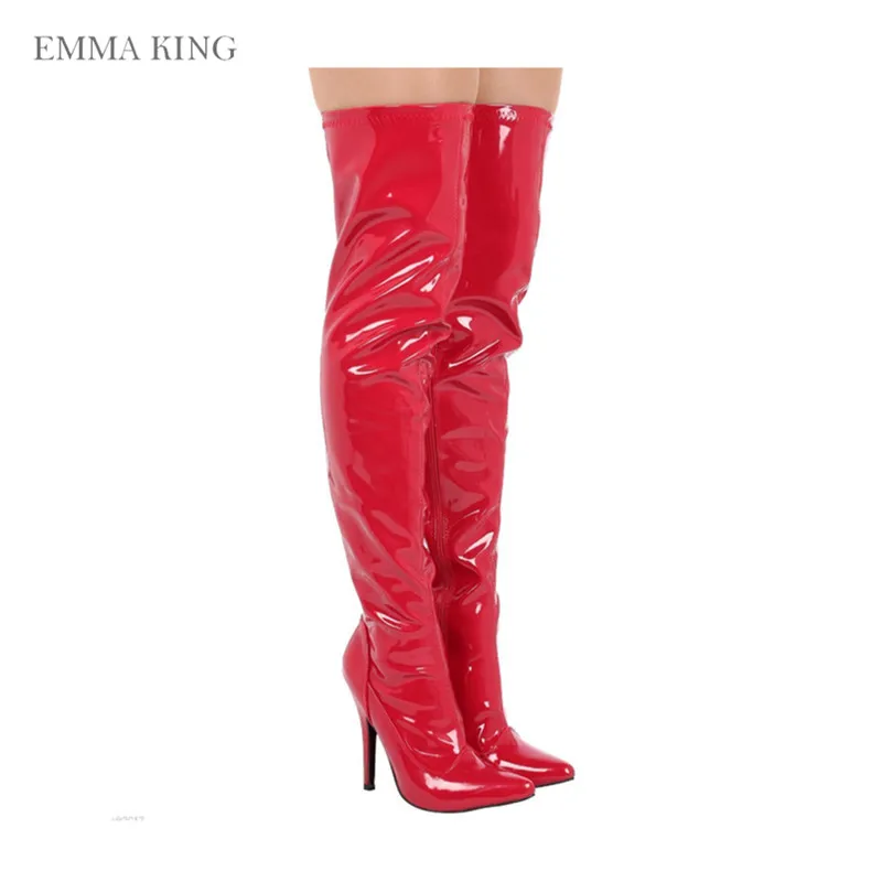 EMMA KING Over The Knee Red Side Zipper Womens Boots Party Pointed Toe Autumn Thin High Heels Shoes Fashion Wedding Size 35-43
EMMA KING Over The Knee Red Side Zipper Womens Boots Party Pointed Toe Autumn Thin High Heels Shoes Fashion Wedding Size 35-43
