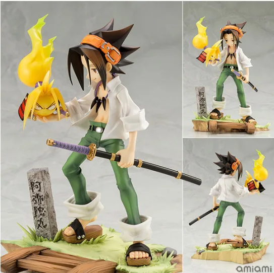 Аниме Kotobukiya J фигурка шамана короля Yoh Asakura из ПВХ T30 | Игрушки и хобби
