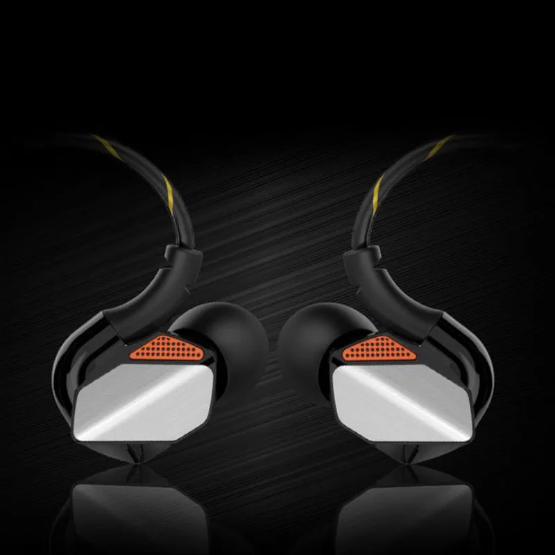 Eighfitech Высокое качество HIFI металлические спортивные наушники в ухо тяжелый бас