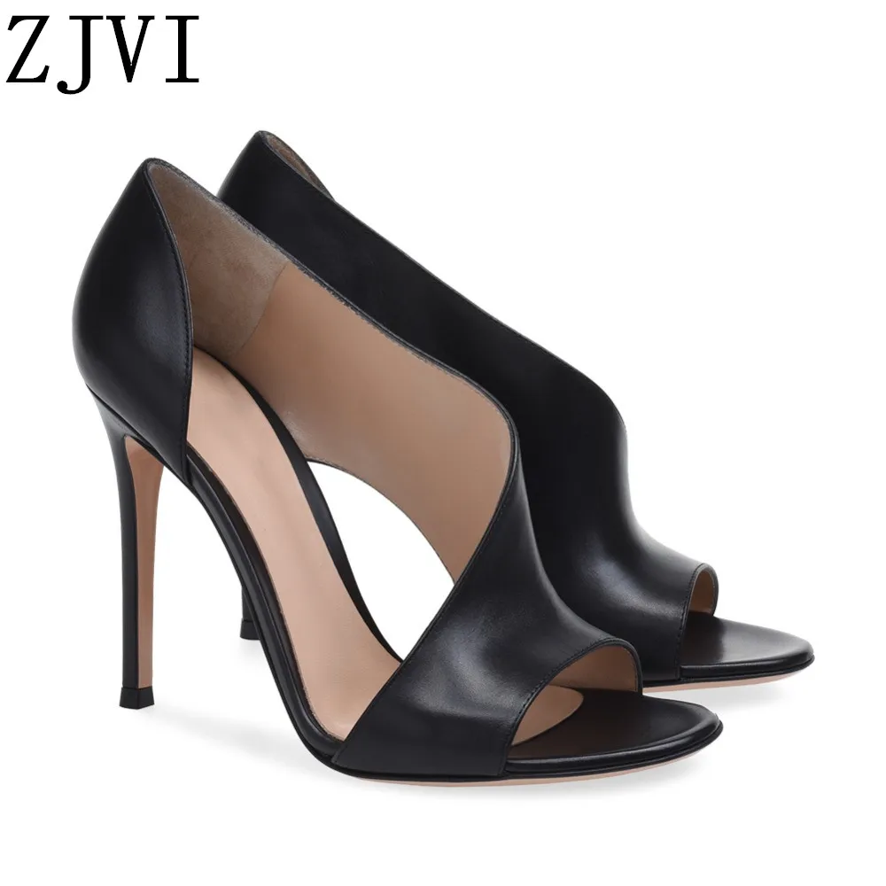 ZJVI Woman Fashion Thin High Heels Sandals Peep Toe Shoes For Women Summer Cow Leather Sandal Ladies Black Sandalias Mujer 2022
ZJVI Woman Fashion Thin High Heels Sandals Peep Toe Shoes For Women Summer Cow Leather Sandal Ladies Black Sandalias Mujer 2022