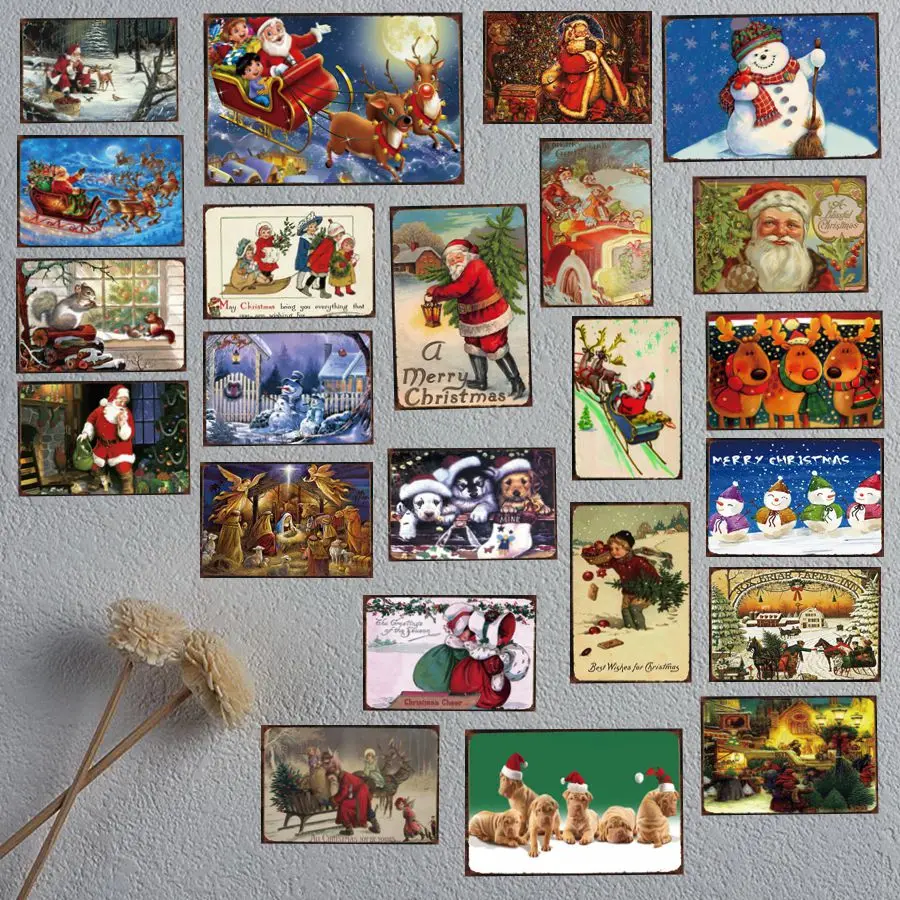 Christmas Vintage Tin Sign Metal Plate Iron Painting Christmas Decorations For Home Wall Bar Art Craft Decor 30X20CM DU-1165
Christmas Vintage Tin Sign Metal Plate Iron Painting Christmas Decorations For Home Wall Bar Art Craft Decor 30X20CM DU-1165