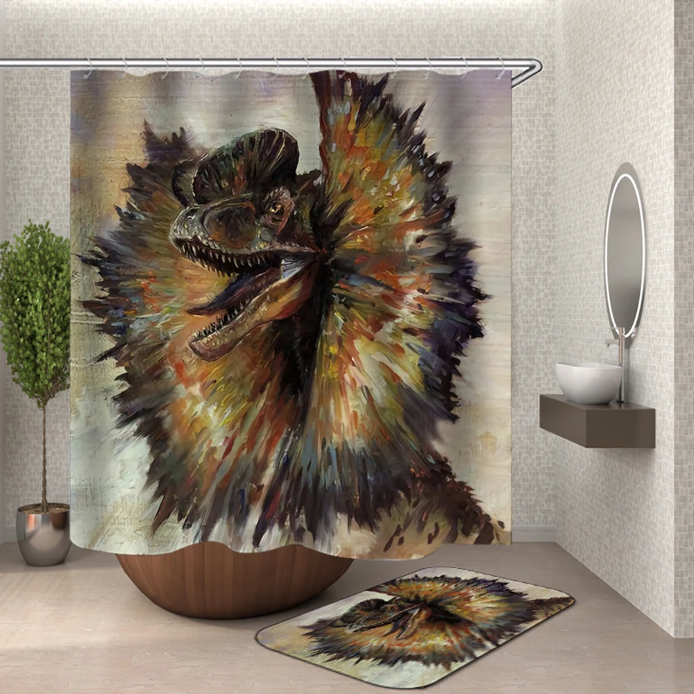 The capsule dinosaur shower curtain shower bathroom decoration Tyrannosaurus rex 3d shower curtains
The capsule dinosaur shower curtain shower bathroom decoration Tyrannosaurus rex 3d shower curtains