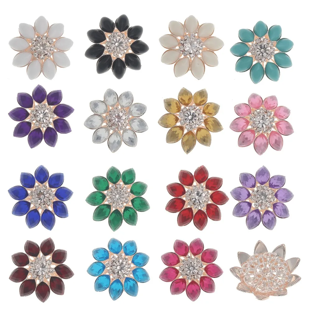 New 5pieces 34mm Flower Rhinestones Button Decorative Shank Resin Button DIY Handmade Sewing Girl Hair Ribbon Wedding Decoration
New 5pieces 34mm Flower Rhinestones Button Decorative Shank Resin Button DIY Handmade Sewing Girl Hair Ribbon Wedding Decoration