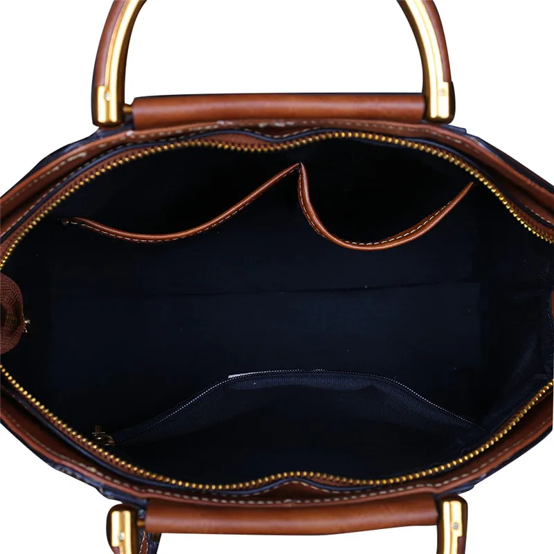 Nesitu Fashion Vintage Flower Pattern Brown Red Grey Genuine Leather Women Handbag Female Shoulder Messenger Bag Tote M1156
Nesitu Fashion Vintage Flower Pattern Brown Red Grey Genuine Leather Women Handbag Female Shoulder Messenger Bag Tote M1156