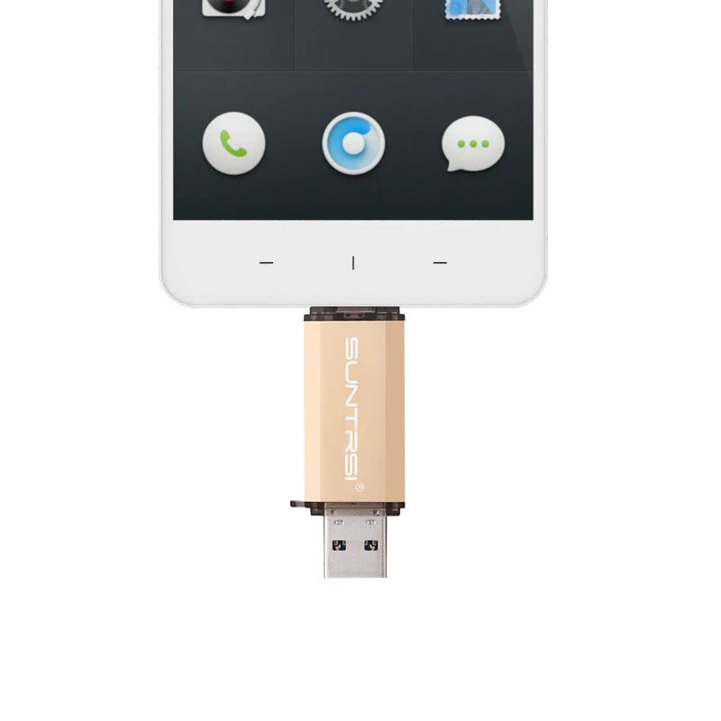 Suntrsi USB 3.0 Тип-C 3.1 флешки 64 ГБ Металл Flash Drive пользовательские накопитель usb палка