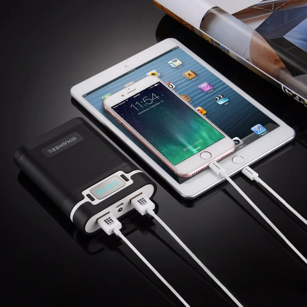 HAWEEL DIY 10000mAh USB Mobile Power Bank Box Shell with 2xUSB Output&Display for iPhone,Galaxy without Battery Charger Box Case
HAWEEL DIY 10000mAh USB Mobile Power Bank Box Shell with 2xUSB Output&Display for iPhone,Galaxy without Battery Charger Box Case