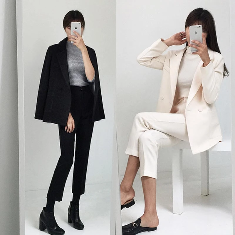 Fashion 2020 spring new fashion suit women's casual temperament loose slim suit two-piece trend tx
Fashion 2020 spring new fashion suit women's casual temperament loose slim suit two-piece trend tx