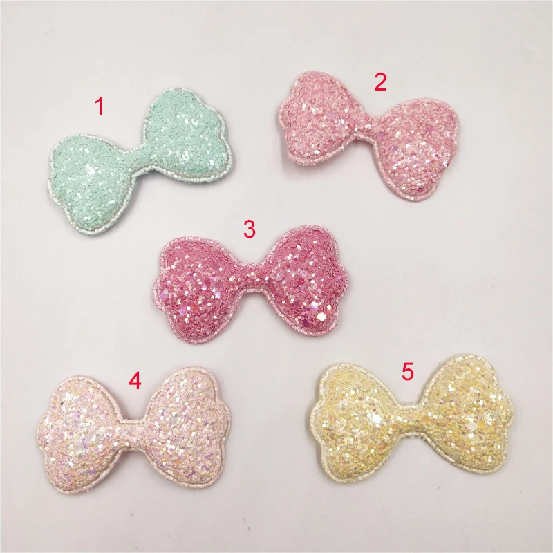 Wholesale 120pcs/lot 3.8x5.5cm Glitter Bowknot Padded Applique for DIY Children headwear Accessories & DIY Craft Decoration
Wholesale 120pcs/lot 3.8x5.5cm Glitter Bowknot Padded Applique for DIY Children headwear Accessories & DIY Craft Decoration