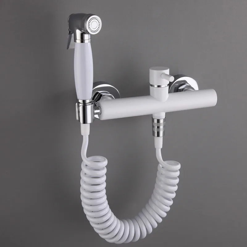 Copper Bidet Faucet Toilet Bidet Bathroom Hot and Cold Shower Blow-fed Spray Gun Nozzle Bidet Faucet Bathroom Hardware White
Copper Bidet Faucet Toilet Bidet Bathroom Hot and Cold Shower Blow-fed Spray Gun Nozzle Bidet Faucet Bathroom Hardware White