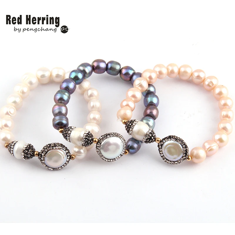Free Shipping Fashion Oval & Flat Pearl Handmake Paved Freshwater Pearl Strand Bracelet
Free Shipping Fashion Oval & Flat Pearl Handmake Paved Freshwater Pearl Strand Bracelet