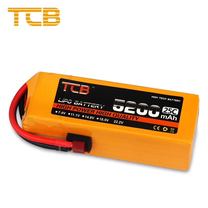 TCB RC Lipo батарея 6 S 22 2 V 5200 mAh 25C 35C для дрона вертолет Квадрокоптер автомобиль FPV