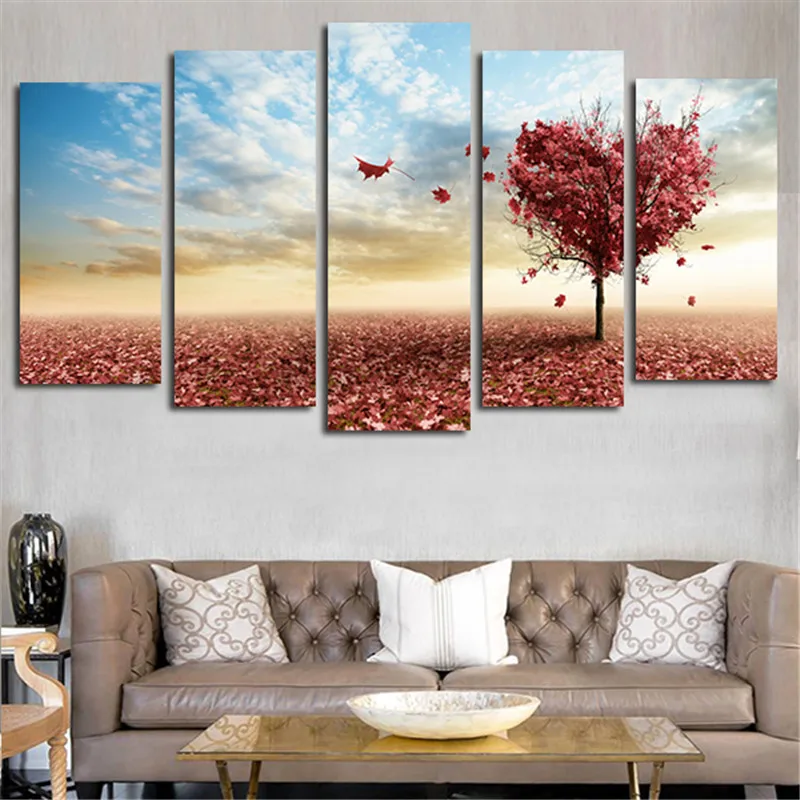 2018 Wall Art Painting Canvas Art Pictures Tableau Love Heart Tree Home Decor Printed Modular Wall For Room No Frame 5 Pcs
2018 Wall Art Painting Canvas Art Pictures Tableau Love Heart Tree Home Decor Printed Modular Wall For Room No Frame 5 Pcs