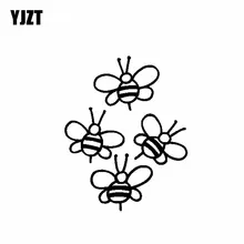 YJZT 15 3 см * 19 2 милые пчелы играющие в игры Виниловая наклейка на
