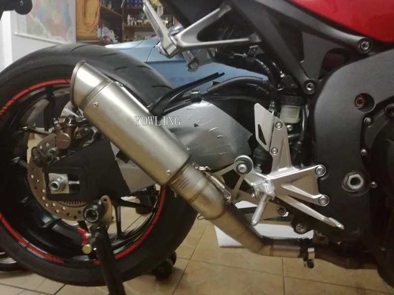 Inlet 51-61mm Modified Motorcycle Exhaust Pipe Muffler Mufflers For Ducati Monster 696 796 695 795 999 749 748 1100S | Автомобили и