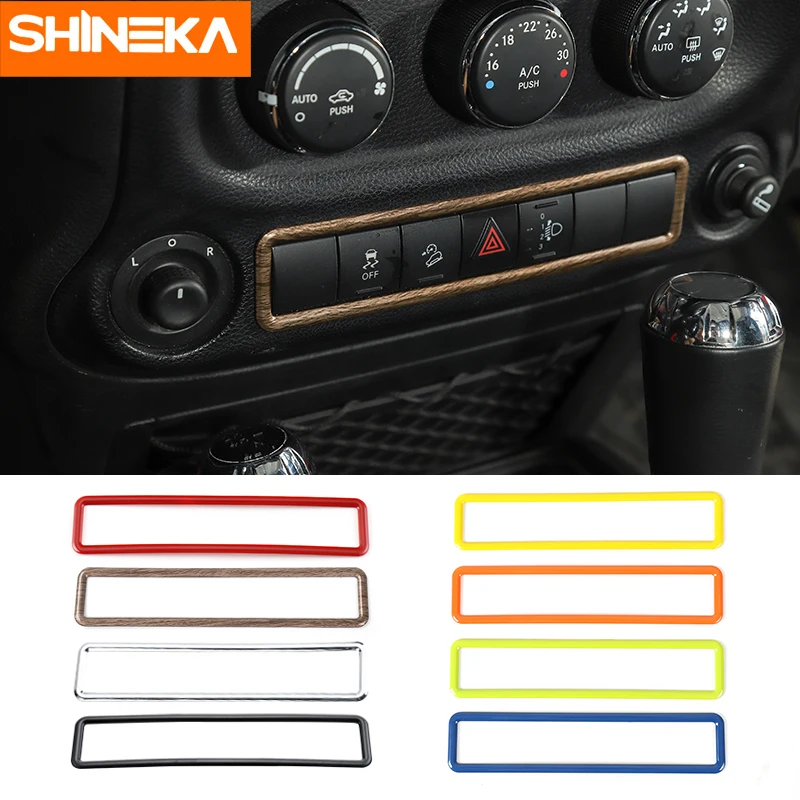 SHINEKA Car ABS Interior Emergency Light Button Frame Cover Decoration Stickers For Jeep Wrangler 2011-2017 Car Styling
SHINEKA Car ABS Interior Emergency Light Button Frame Cover Decoration Stickers For Jeep Wrangler 2011-2017 Car Styling