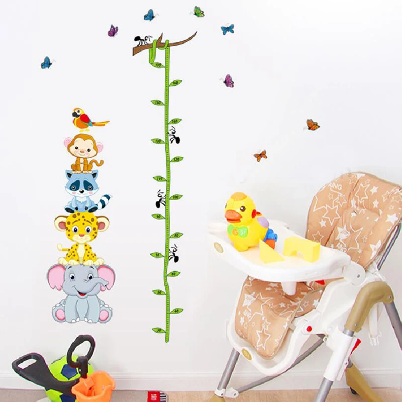 Cute height measure wall stickers for kids rooms removable cartoon nursery wall decals vinyl baby bedroom animals wall poster
Cute height measure wall stickers for kids rooms removable cartoon nursery wall decals vinyl baby bedroom animals wall poster