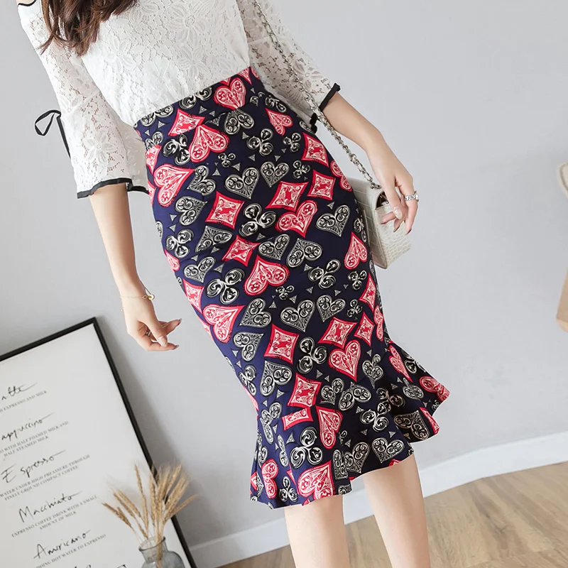 2019 Spring Fashion Women Office Skirt High Waist Casual Slim Bodycon Formal Vintage Printed Mermaid Ladies Midi Skirt Plus Size
2019 Spring Fashion Women Office Skirt High Waist Casual Slim Bodycon Formal Vintage Printed Mermaid Ladies Midi Skirt Plus Size
