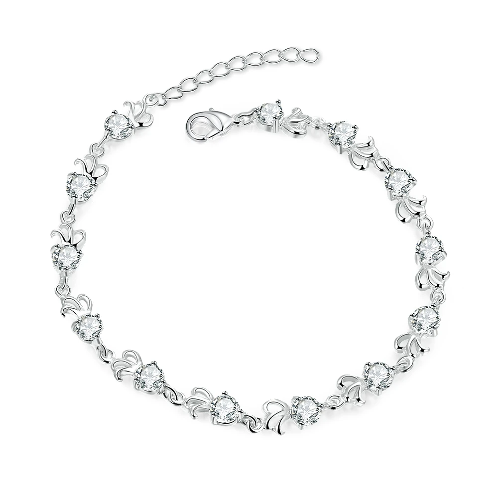 Korea Stylish Pure 925 Sterling Silver ColorWoman Bangles Bracelets Top Grade CZ Crystal Real Cubic Zircon Woman Lady Jewelry
Korea Stylish Pure 925 Sterling Silver ColorWoman Bangles Bracelets Top Grade CZ Crystal Real Cubic Zircon Woman Lady Jewelry