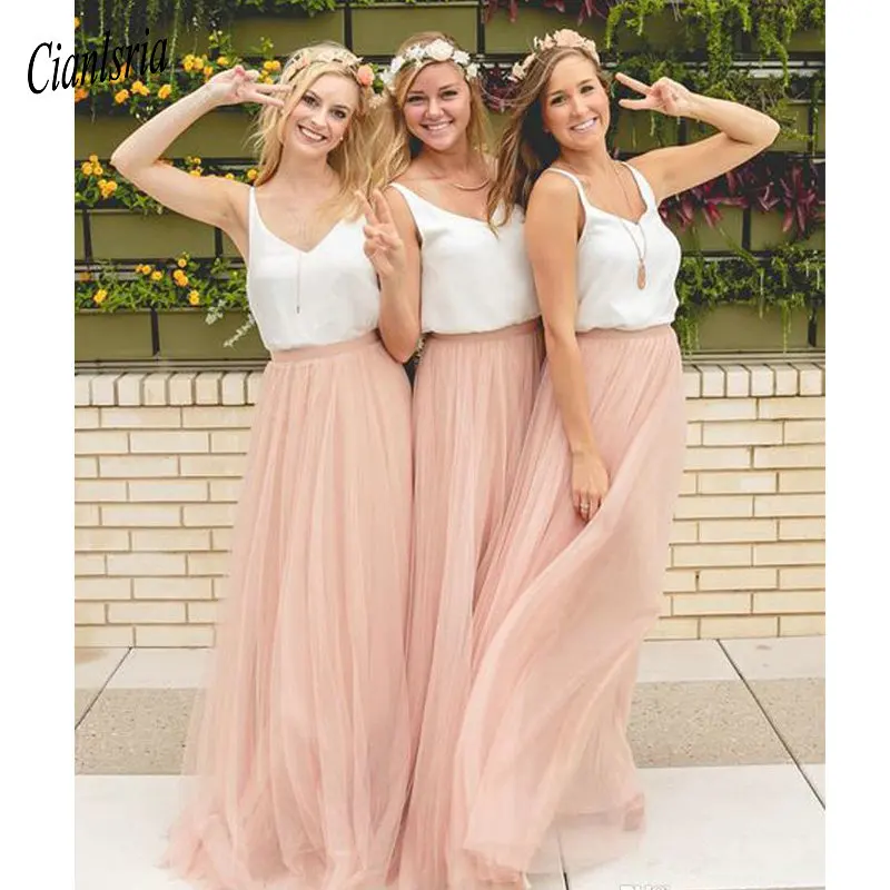 2020 New Hot Sale Long Tulle Skirt Bridesmaid Dresses Floor Length A-Line Prom Party Skirt Maid Of Honor Dresses
2020 New Hot Sale Long Tulle Skirt Bridesmaid Dresses Floor Length A-Line Prom Party Skirt Maid Of Honor Dresses