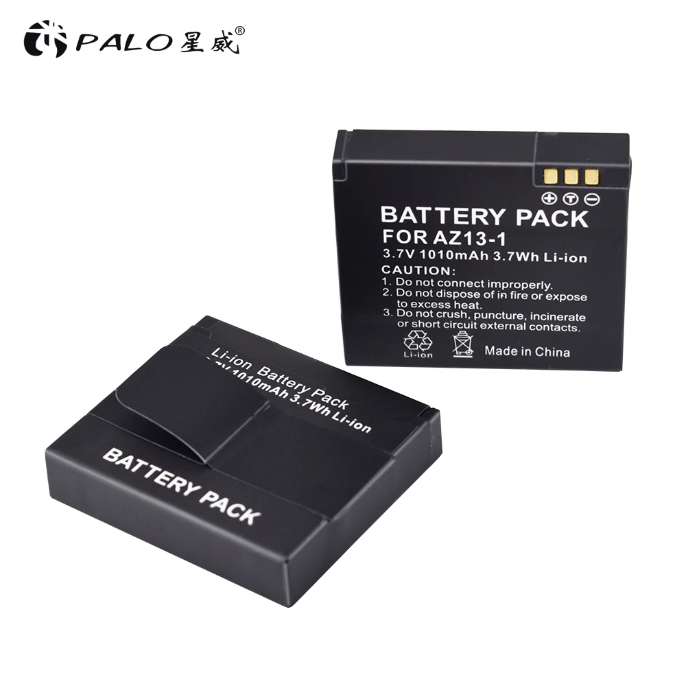 PALO AZ13-1 AZ 2PCS camera battery 1010mah 3.7v li ion digital camera bateria batterias for xiaomi-xiaoyi sport camera
PALO AZ13-1 AZ 2PCS camera battery 1010mah 3.7v li ion digital camera bateria batterias for xiaomi-xiaoyi sport camera