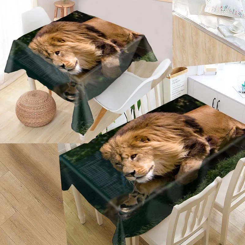 New Arrival Custom lion Table Cloth Waterproof Oxford Fabric Rectangular Tablecloth Home Party Tablecloth
New Arrival Custom lion Table Cloth Waterproof Oxford Fabric Rectangular Tablecloth Home Party Tablecloth