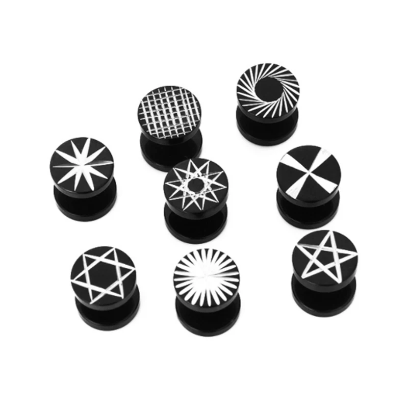 Six-pointed Star Black Piercing Women Men Dumbbell Round Stainless Steel Ear Stud Hip-Hop Punk 1pc New ROCK Cool Earings
Six-pointed Star Black Piercing Women Men Dumbbell Round Stainless Steel Ear Stud Hip-Hop Punk 1pc New ROCK Cool Earings