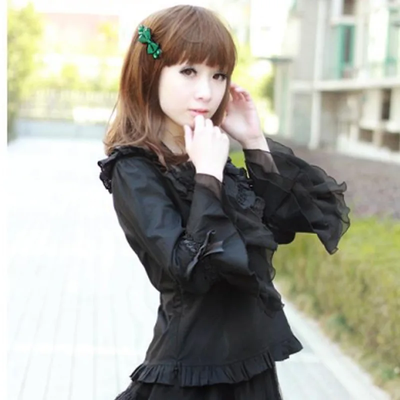 New Girls Ladies Custom Made Cotton Flare Sleeve Lace Ruffles Lolita Blouse Women Slim-Cut Bow Princess Shirt L38
New Girls Ladies Custom Made Cotton Flare Sleeve Lace Ruffles Lolita Blouse Women Slim-Cut Bow Princess Shirt L38