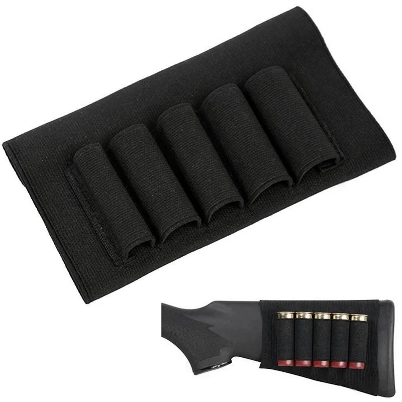 Hunting Tactical Buttstock Cheek Rest Ammo Pouch 5 Shells Stock Shell Cartridge Holder Carrier Gun Accessories
Hunting Tactical Buttstock Cheek Rest Ammo Pouch 5 Shells Stock Shell Cartridge Holder Carrier Gun Accessories