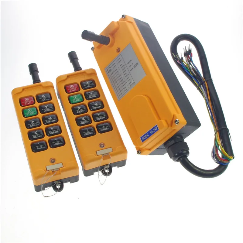 12V AC/DC 2 Transmitters 10Channel 4 Motion 1 Speed Hoist Crane Remote Controller System IP65 HS-10
12V AC/DC 2 Transmitters 10Channel 4 Motion 1 Speed Hoist Crane Remote Controller System IP65 HS-10