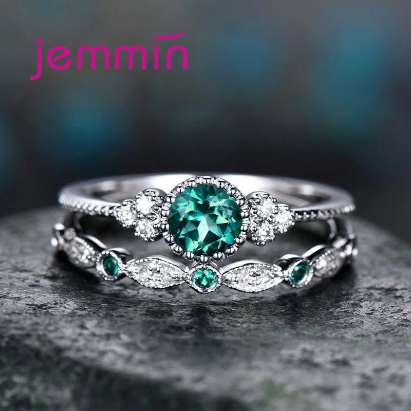 Delicate Fashion 2 Pcs Women Wedding Ring Set Sparkling Perfect Cut Zircon Stone Rings Female Couple Party Jewelry Silver
Delicate Fashion 2 Pcs Women Wedding Ring Set Sparkling Perfect Cut Zircon Stone Rings Female Couple Party Jewelry Silver