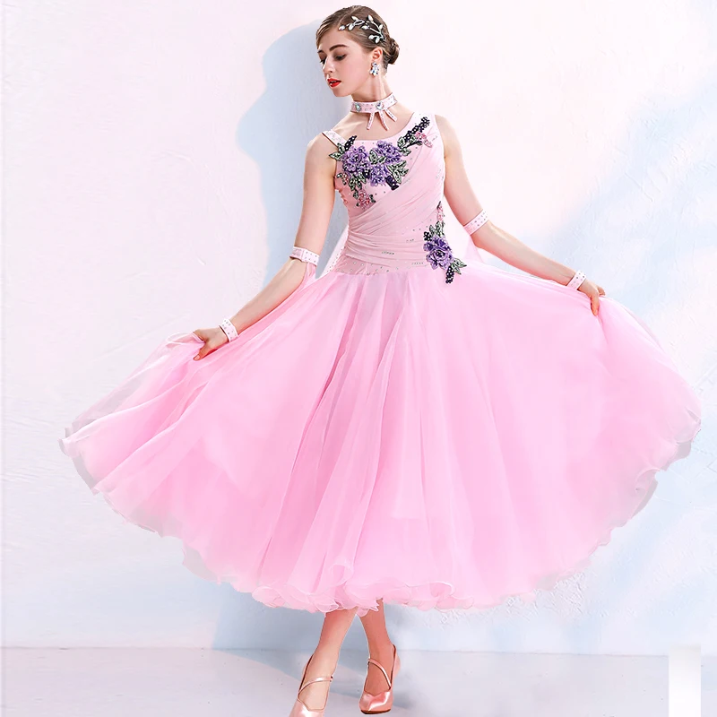 New Ballroom Dance Costume For Women Modern Dance Practice Dress Waltz Dance Performance Clothes 4 Colors Long Dress DQL1166
New Ballroom Dance Costume For Women Modern Dance Practice Dress Waltz Dance Performance Clothes 4 Colors Long Dress DQL1166