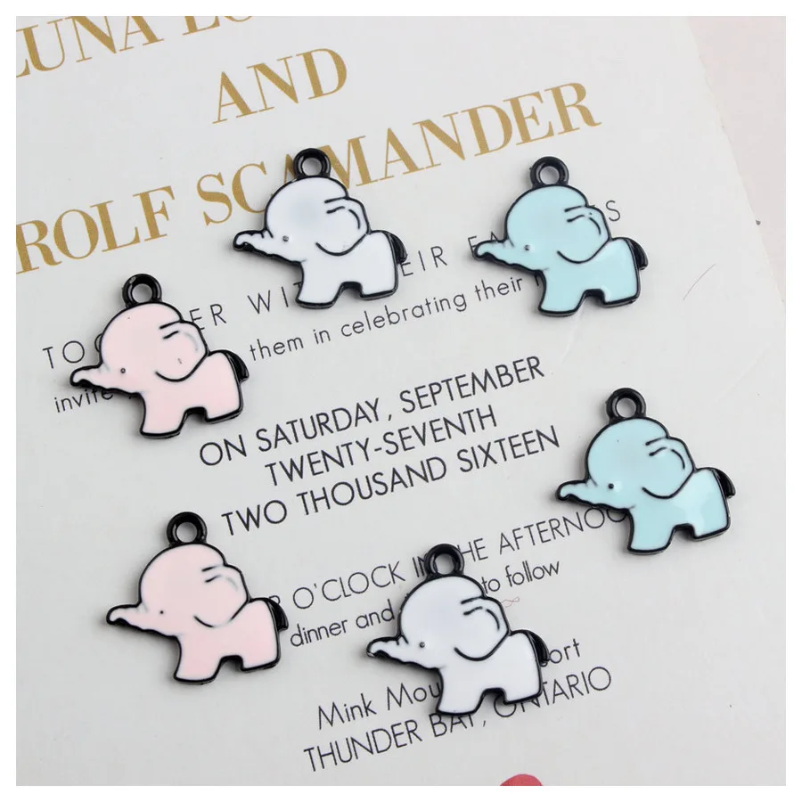 10pcs 20*20MM Fashion Enamel baby elephant charms for jewelry making animal pendants for bracelet necklace dangle DIY metal gold
10pcs 20*20MM Fashion Enamel baby elephant charms for jewelry making animal pendants for bracelet necklace dangle DIY metal gold