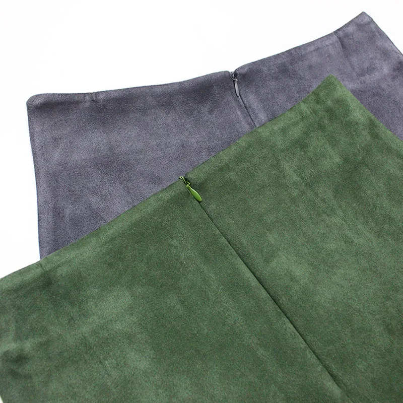 Women Skirts Suede Solid Color Pencil Skirt Female Spring Autumn High Waist Bodycon Vintage Suede Split Thick Stretchy Skirts
Women Skirts Suede Solid Color Pencil Skirt Female Spring Autumn High Waist Bodycon Vintage Suede Split Thick Stretchy Skirts