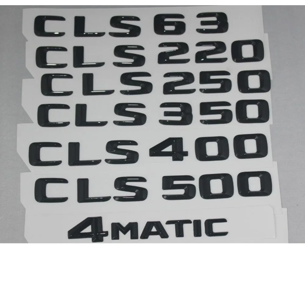 Gloss Black Trunk Letters Number Badge Emblem Emblems for Mercedes Benz CLS63 AMG CLS220 CLS250 CLS350 CLS400 CLS500 4MATIC
Gloss Black Trunk Letters Number Badge Emblem Emblems for Mercedes Benz CLS63 AMG CLS220 CLS250 CLS350 CLS400 CLS500 4MATIC