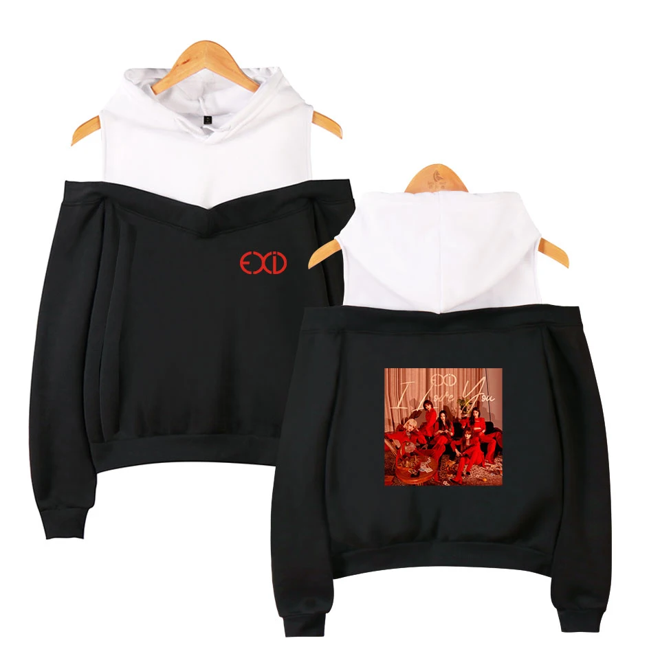 EXID Fashion Printed Off Shoulder Hoodies Women Kpop Long Sleeve Hooded Sweatshirt 2019 Hot Sale Casual Streetwear Clothes
EXID Fashion Printed Off Shoulder Hoodies Women Kpop Long Sleeve Hooded Sweatshirt 2019 Hot Sale Casual Streetwear Clothes