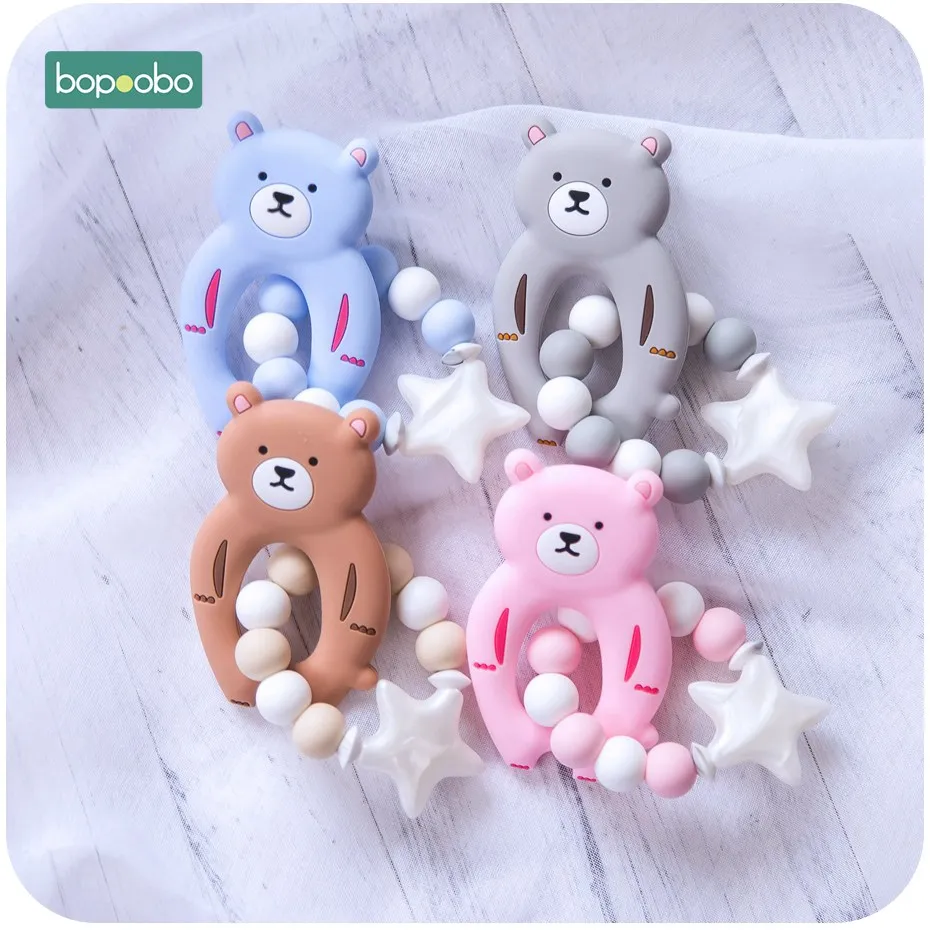 Bopoobo 1 шт. Детские Силиконовые тренировочные BPA бесплатно мультфильм Медведь звезда безопасный Прорезыватель жевать игрушки Прорезыватель ...
Bopoobo 1 шт. Детские Силиконовые тренировочные BPA бесплатно мультфильм Медведь звезда безопасный Прорезыватель жевать игрушки Прорезыватель ...