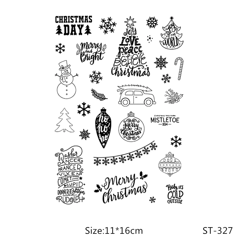 AZSG Christmas Day Snowman Pine Tree Clear Stamps For DIY Scrapbooking/Card Making/Album Decorative Silicone Stamp Crafts
AZSG Christmas Day Snowman Pine Tree Clear Stamps For DIY Scrapbooking/Card Making/Album Decorative Silicone Stamp Crafts