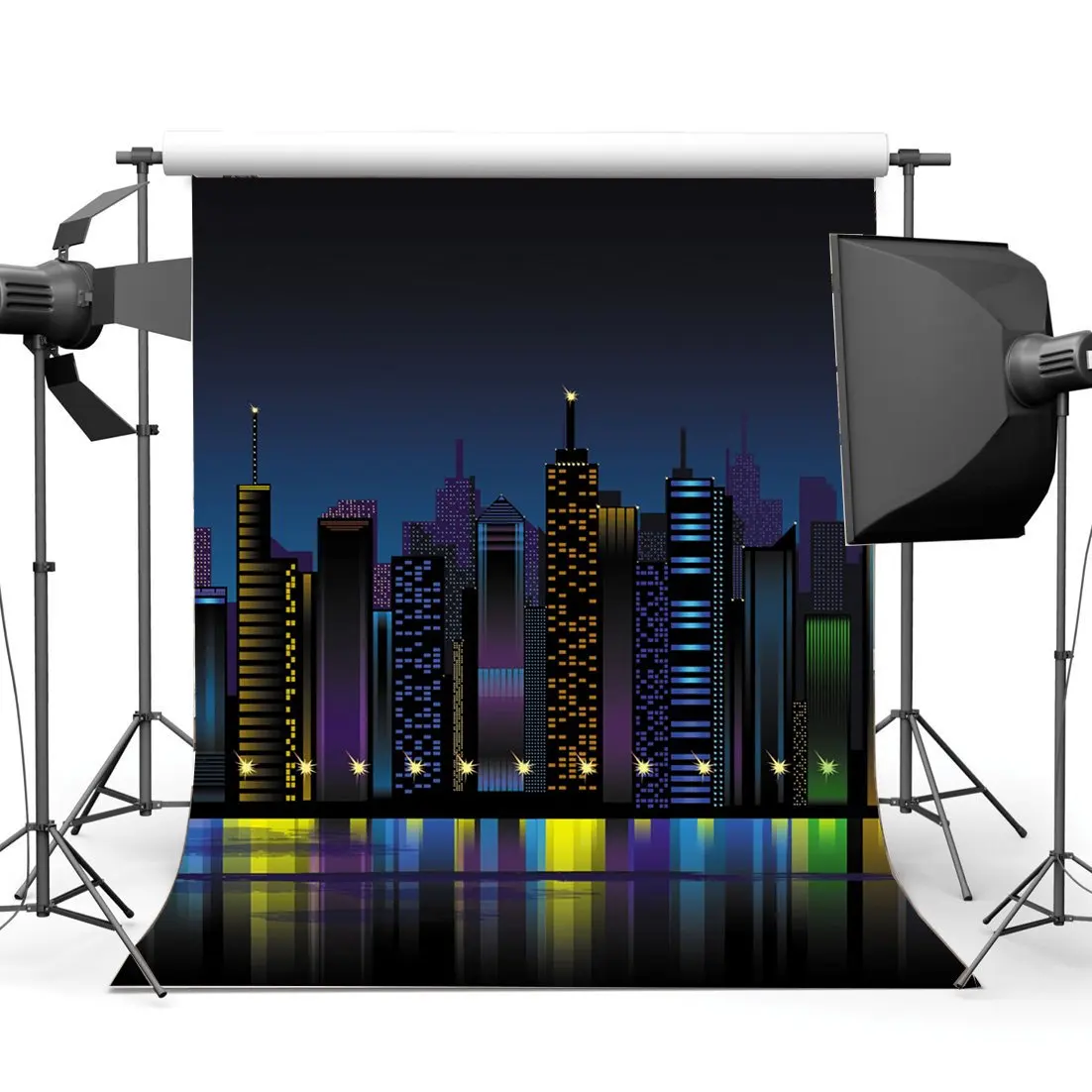 New York City Night View Backdrop Cartoon Backdrops Skyscraper Glitter Lights Photography Background
New York City Night View Backdrop Cartoon Backdrops Skyscraper Glitter Lights Photography Background